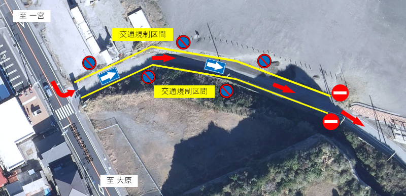 太東海水浴場交通規制