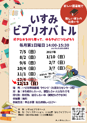 （イメージ）いすみビブリオバトル